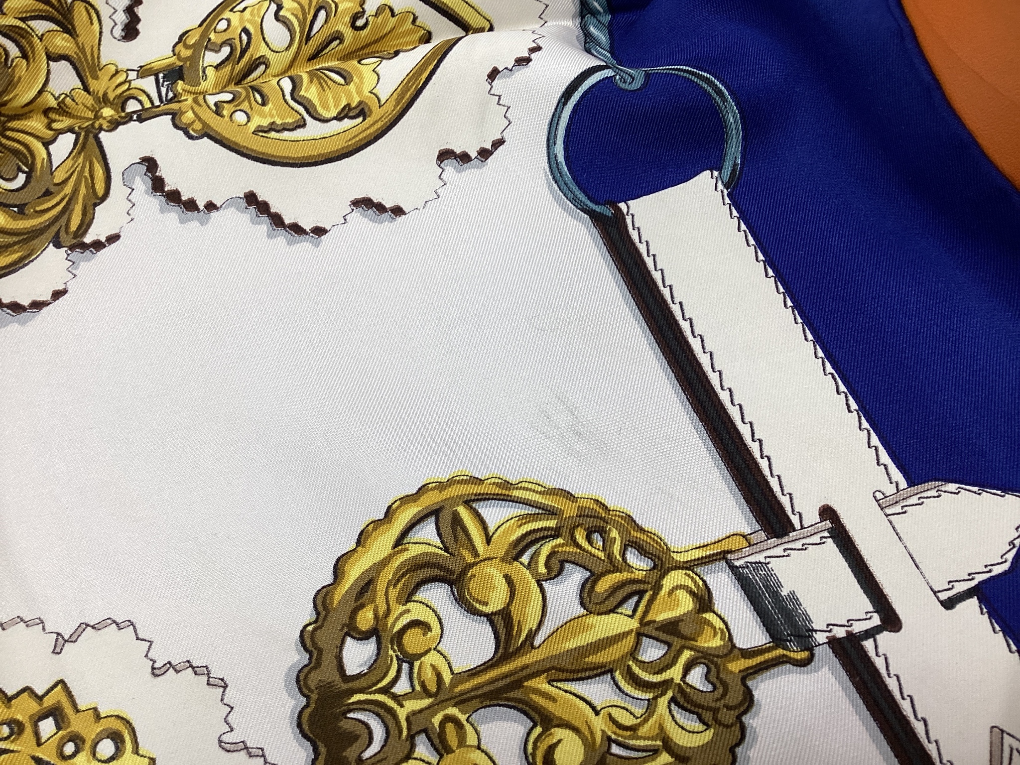 Six Hermes silk scarves